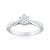 Solitaire Engagement Ring in 18ct White Gold (TW=40pt)