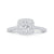 Flawless Cut Diamond Engagement Ring in 18ct white Gold (TW=1.2CT)